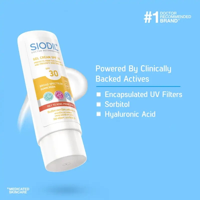 SIODIL Gel Cream SPF 30 100ml - Image 4